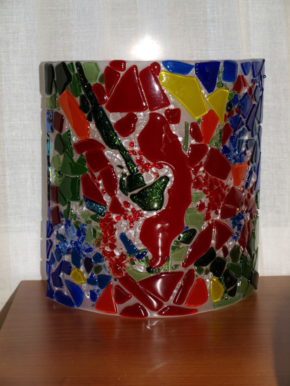 Lamp in Mozaïekstijl
