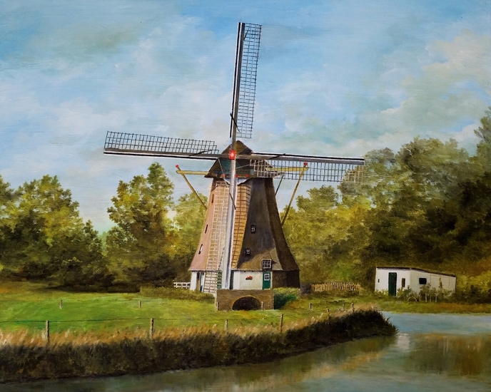 Nederlandse windmolen.