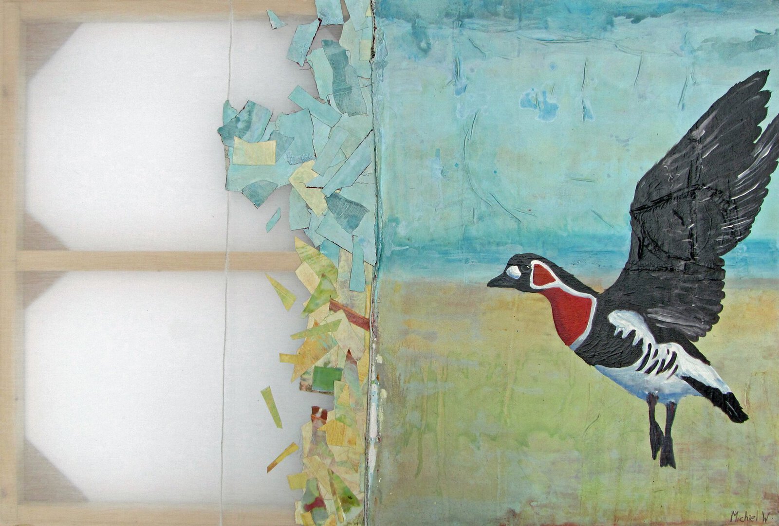 Roodhalsgans (tussen werelden)