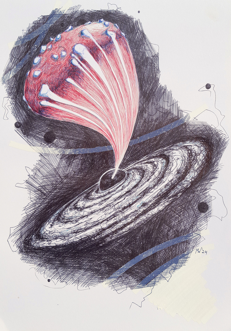 BIC black hole/Red-white mushroom
