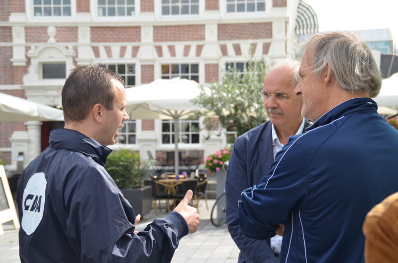 CDA op campagne in Heerenveen met Griene Fyts!
