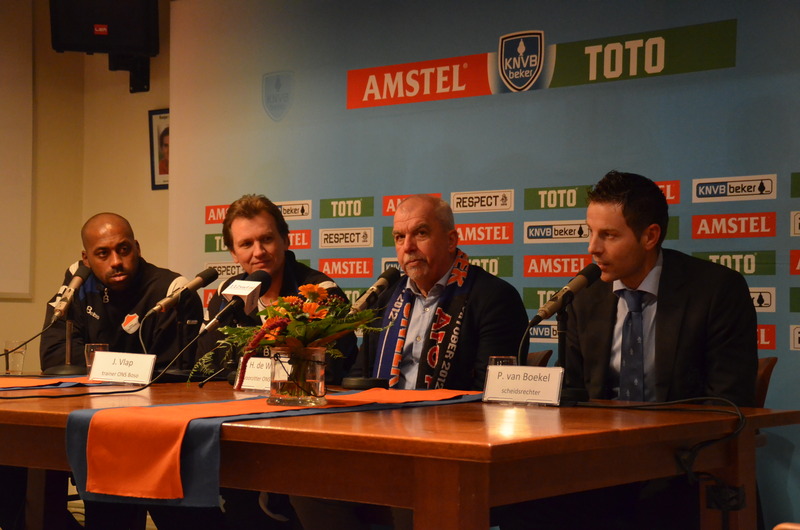 Persconferentie na afloop van ONS BOSO SNEEK - AFC AJAX.