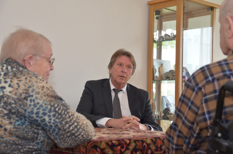 De Burgemeester op visite....