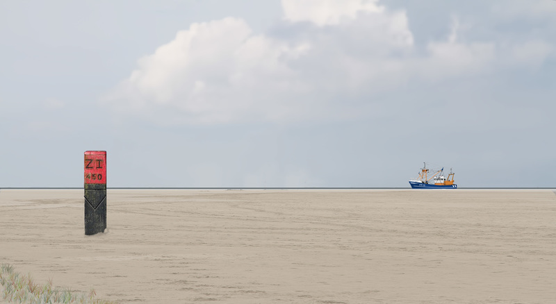 Hollandse lijnen, eiland strand