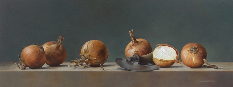 Stilleven met uien uit Zeewolde