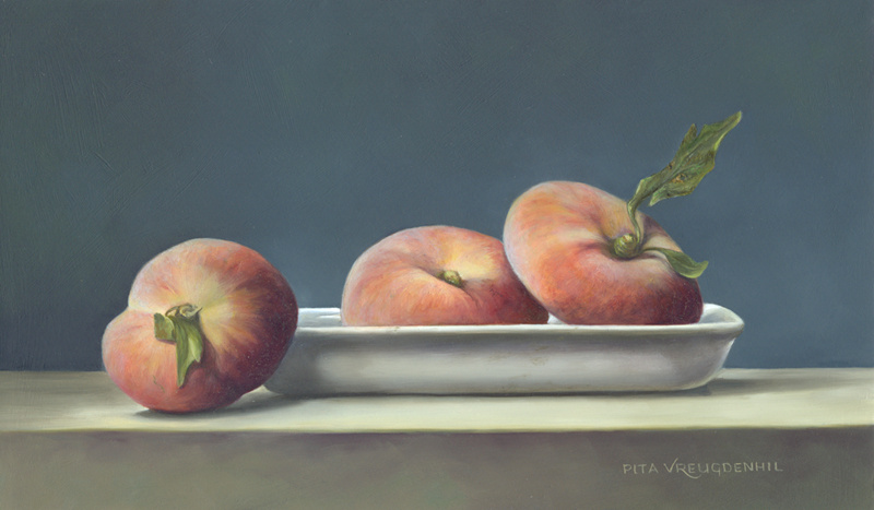 Stilleven met wilde perzikken