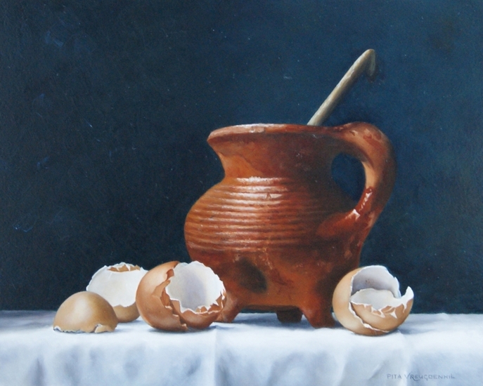 Eierschalen en graap