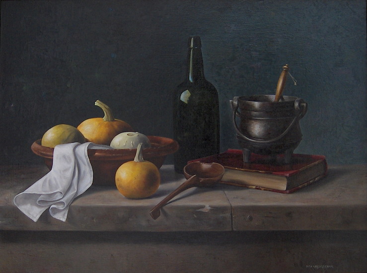 Stilleven met Djogo en houten lepel