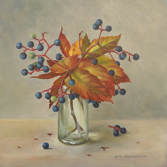 Stilleven met wilde wingerd