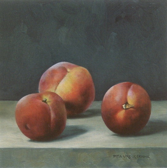 Stilleven met drie perziken