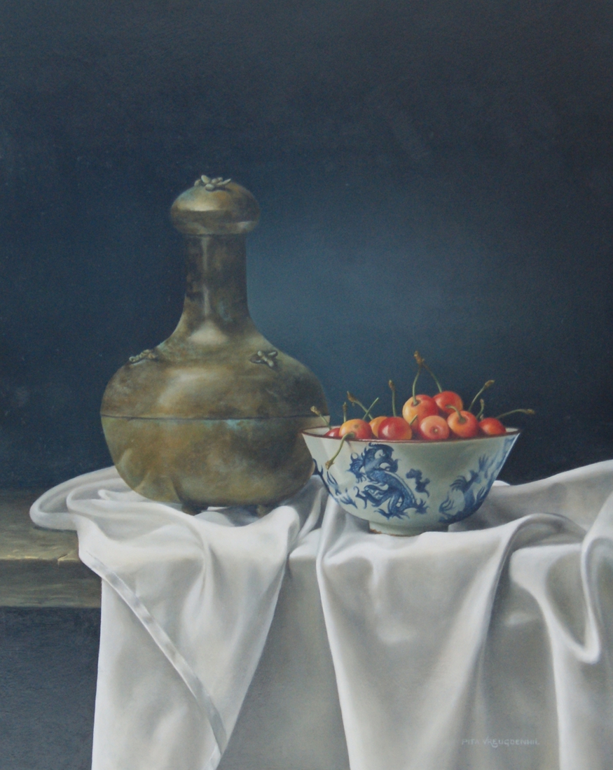 Wespenvanger en schaaltje spekkersen