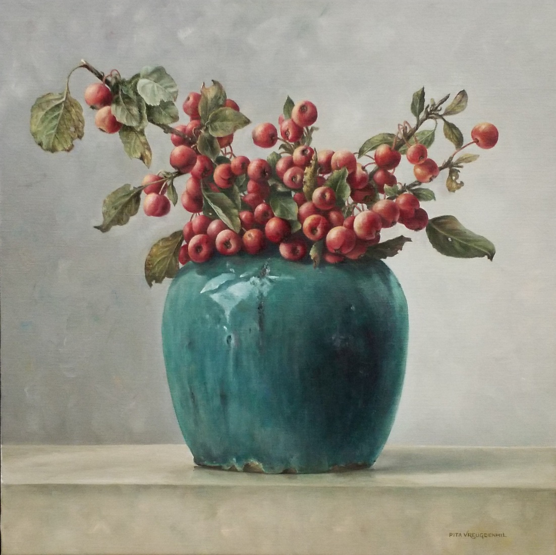 Malusappeltjes in gemberpot