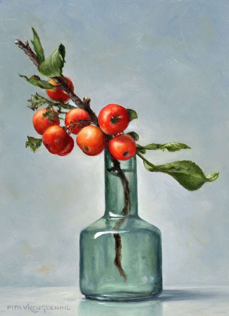 Takje met sierappeltjes