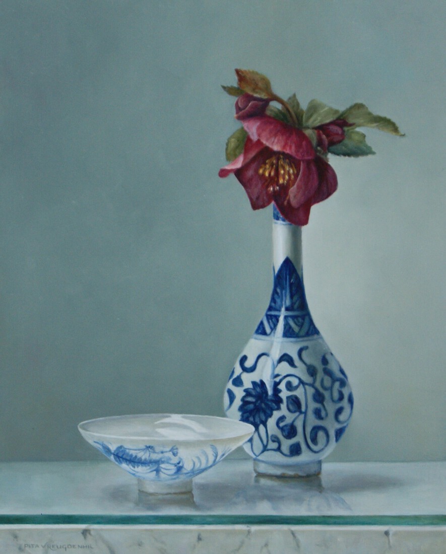 Vaasje met Helleborus