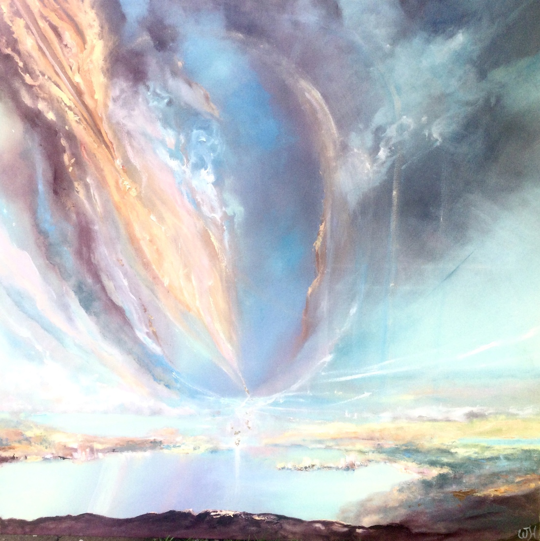 De hemel raakt de aarde 