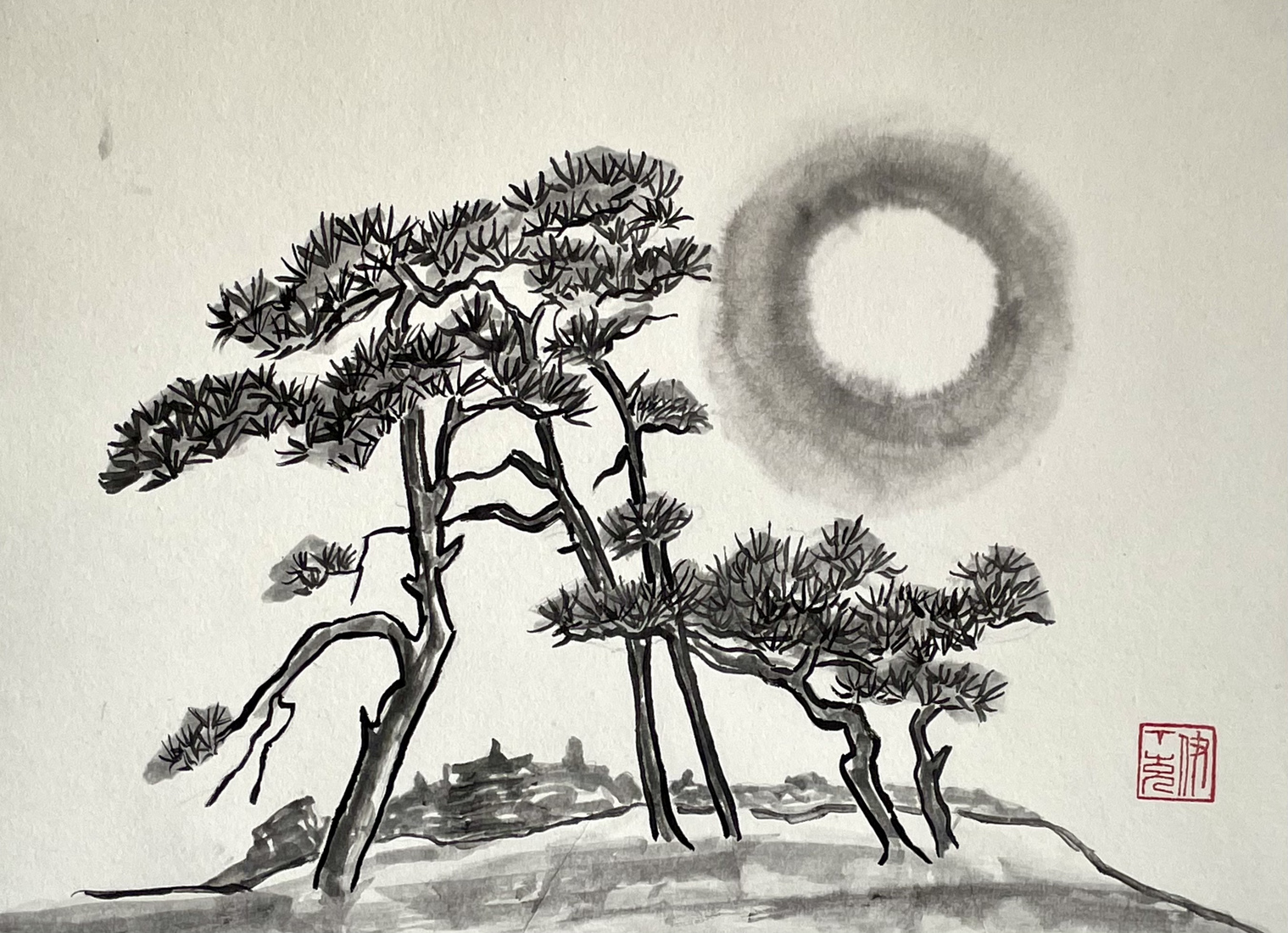 Landschap Japanse dennen