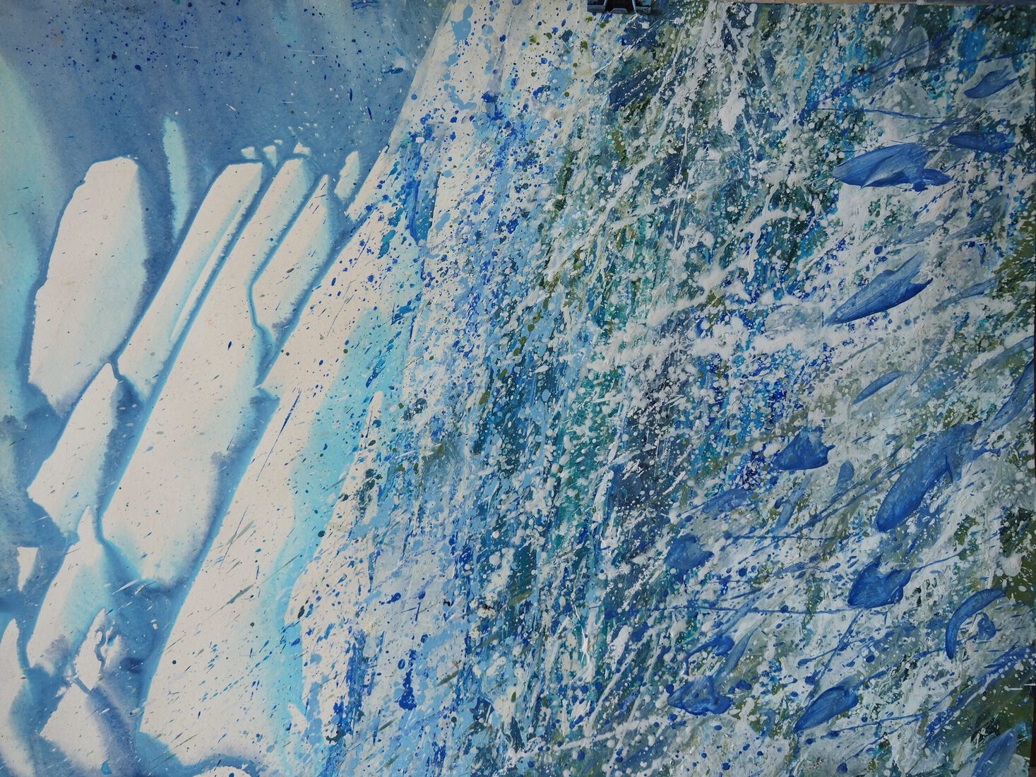 Achter de waterval staan