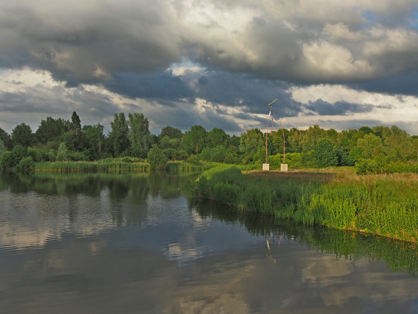 wolken Hoornse Meer
