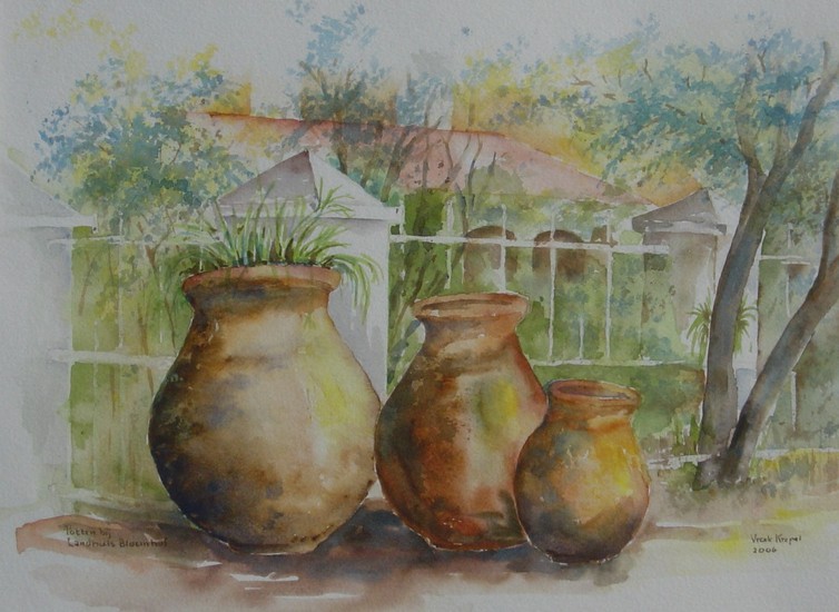 Potten bij Landhuis Bloemhof