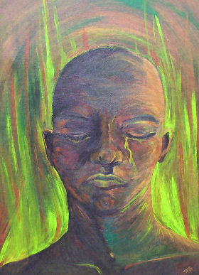 Portret in acryl