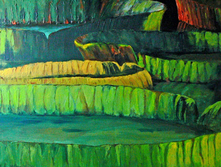 Zonlicht op het groen