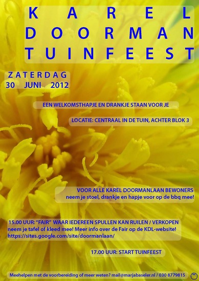 Uitnodiging Buurtfeest