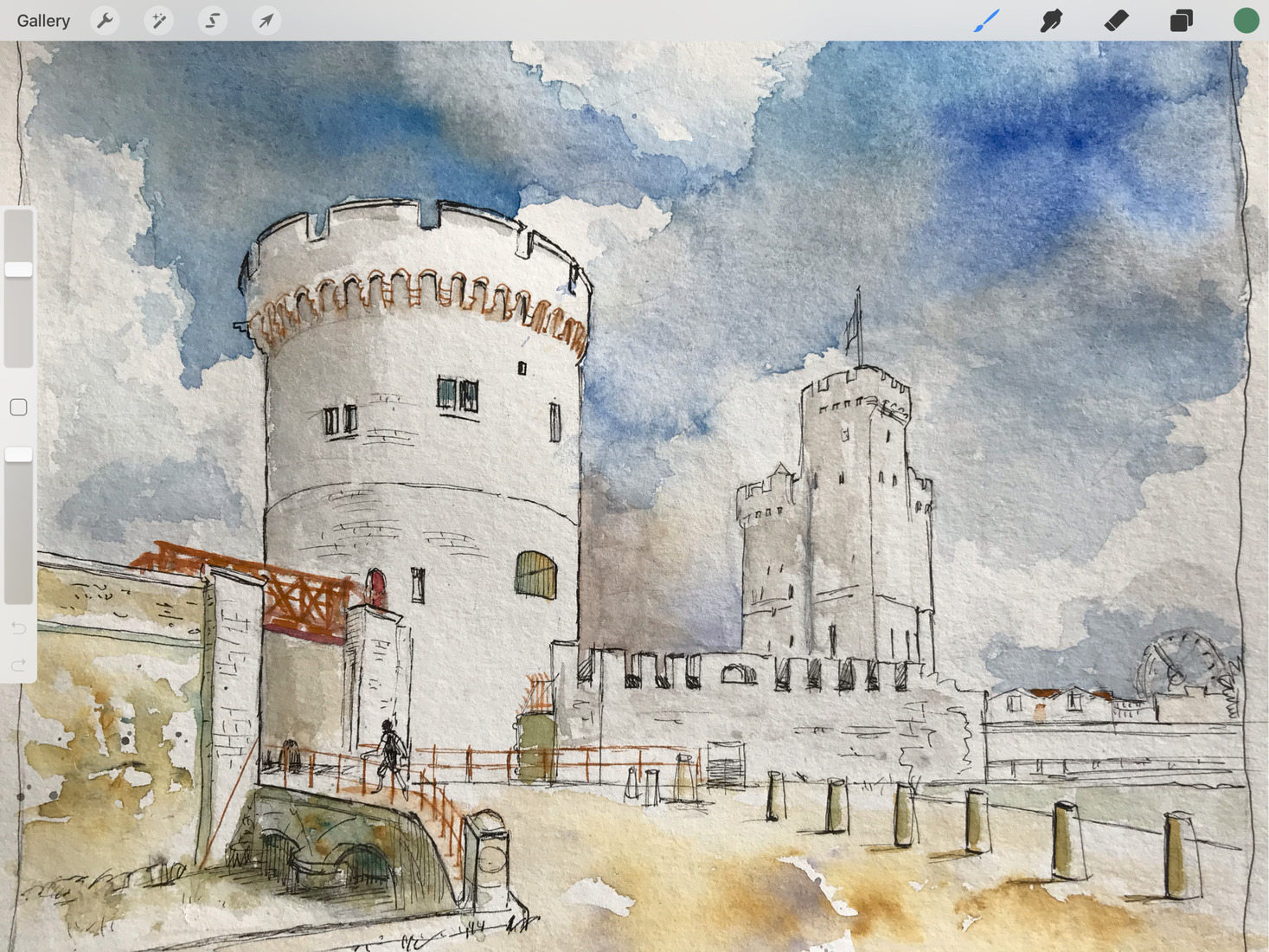 Virtual Urban Sketching La Rochelle