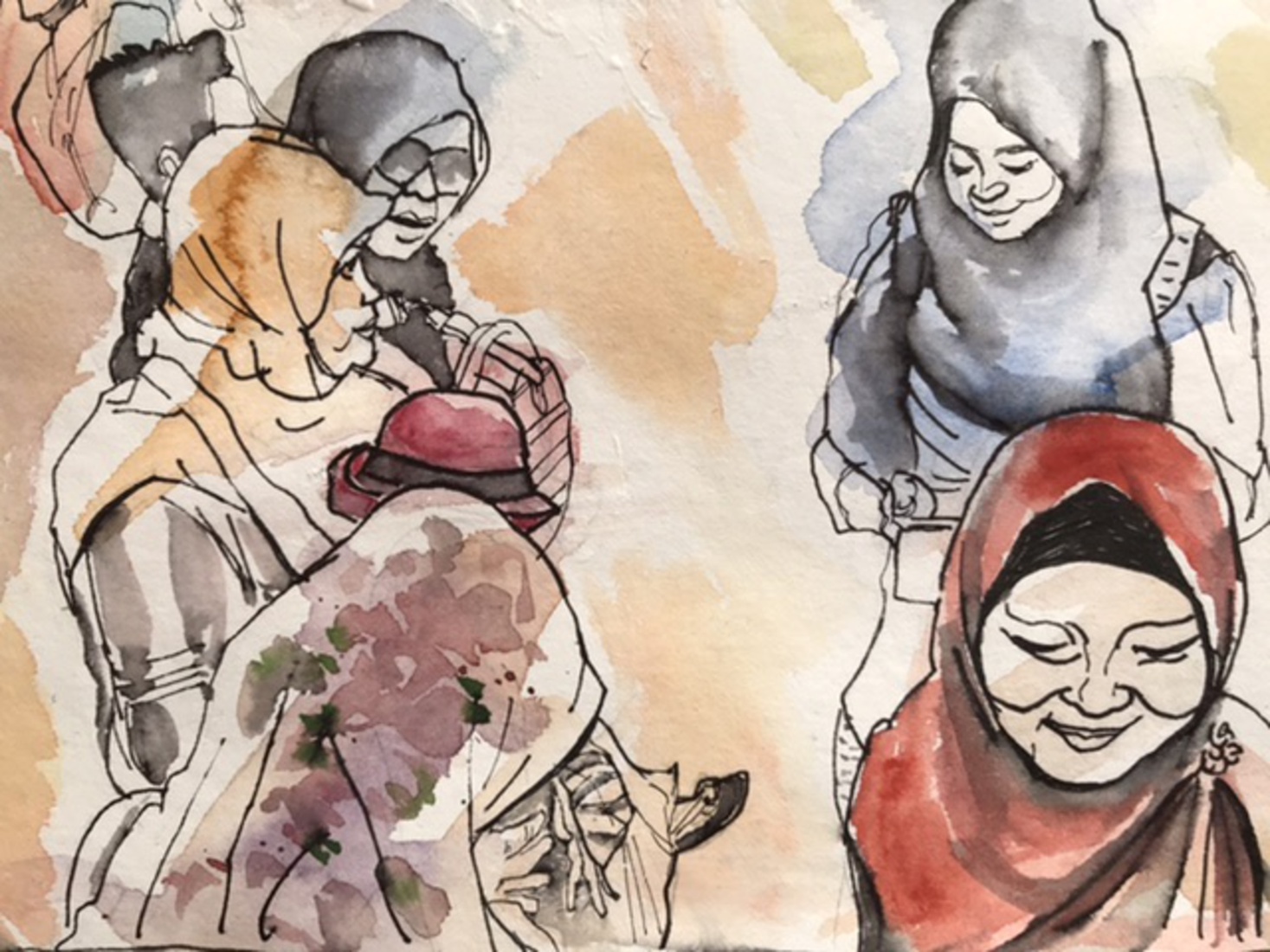 Virtual Urban Sketching Jakarta