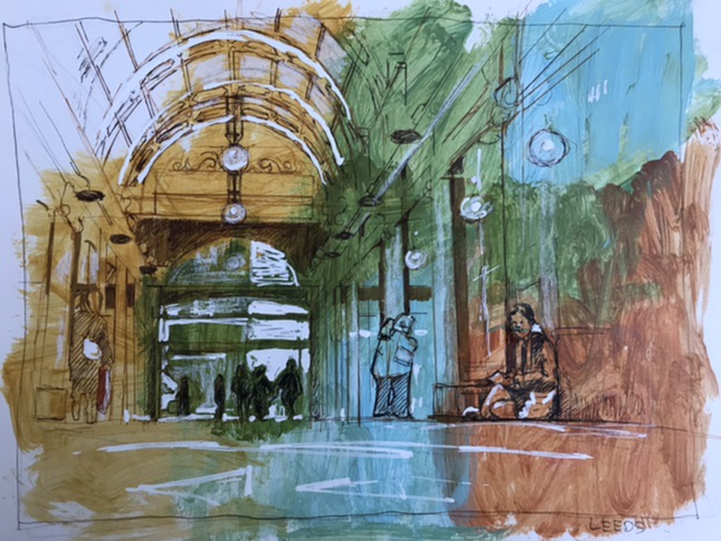 Virtual Urban Sketching Leeds