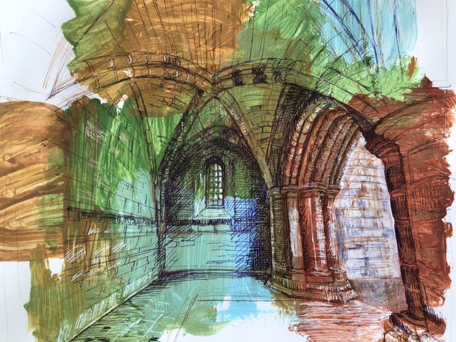 Virtual Urban Sketching Shropshire