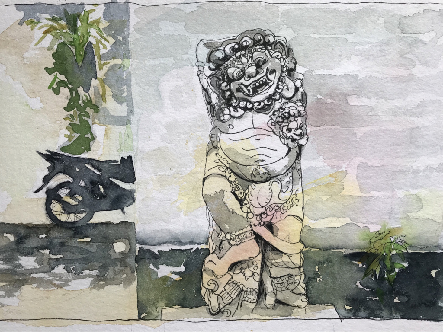 Virtual Urban Sketch Bali