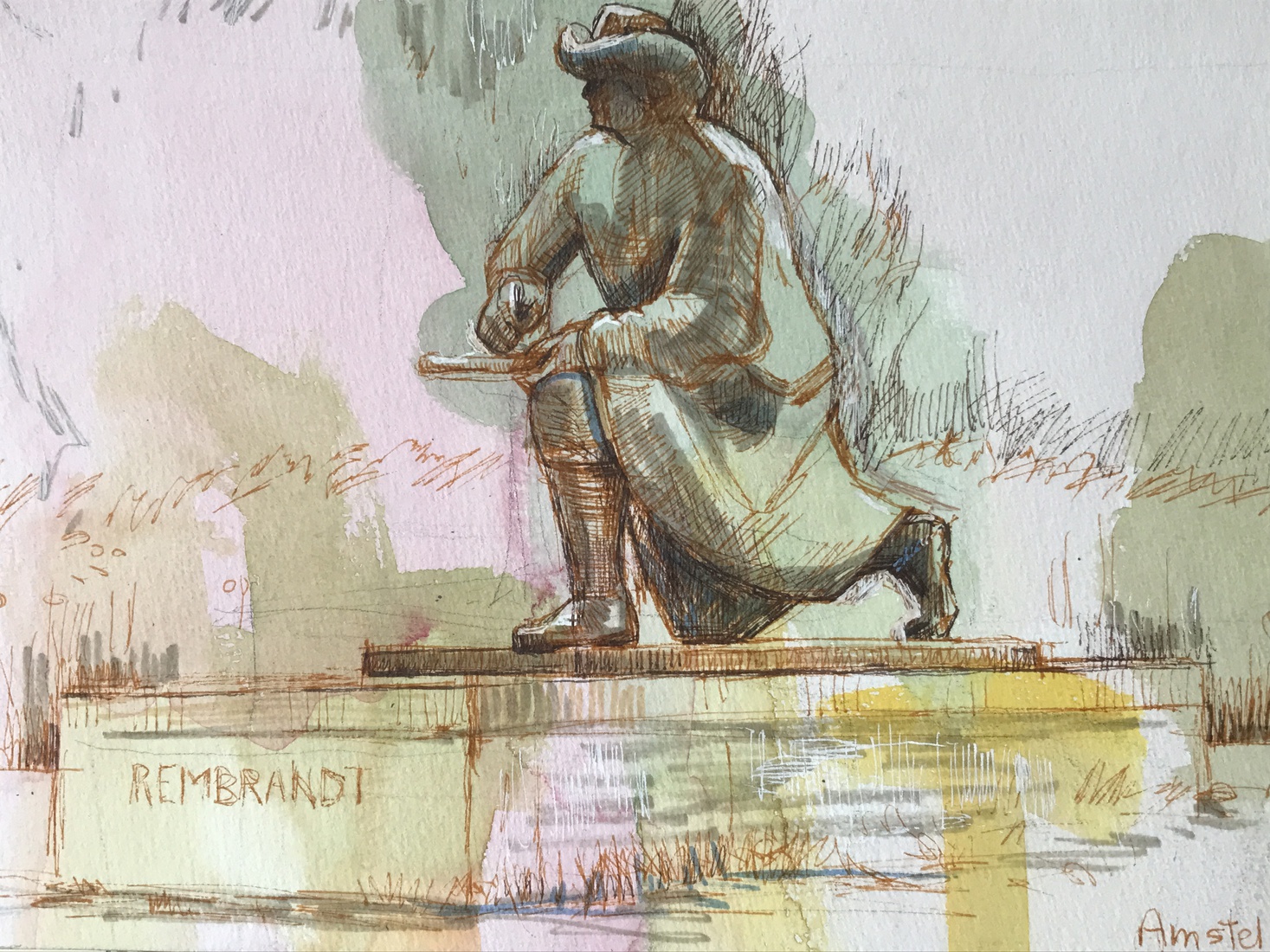 Beeld 'Rembrandt' Amstel