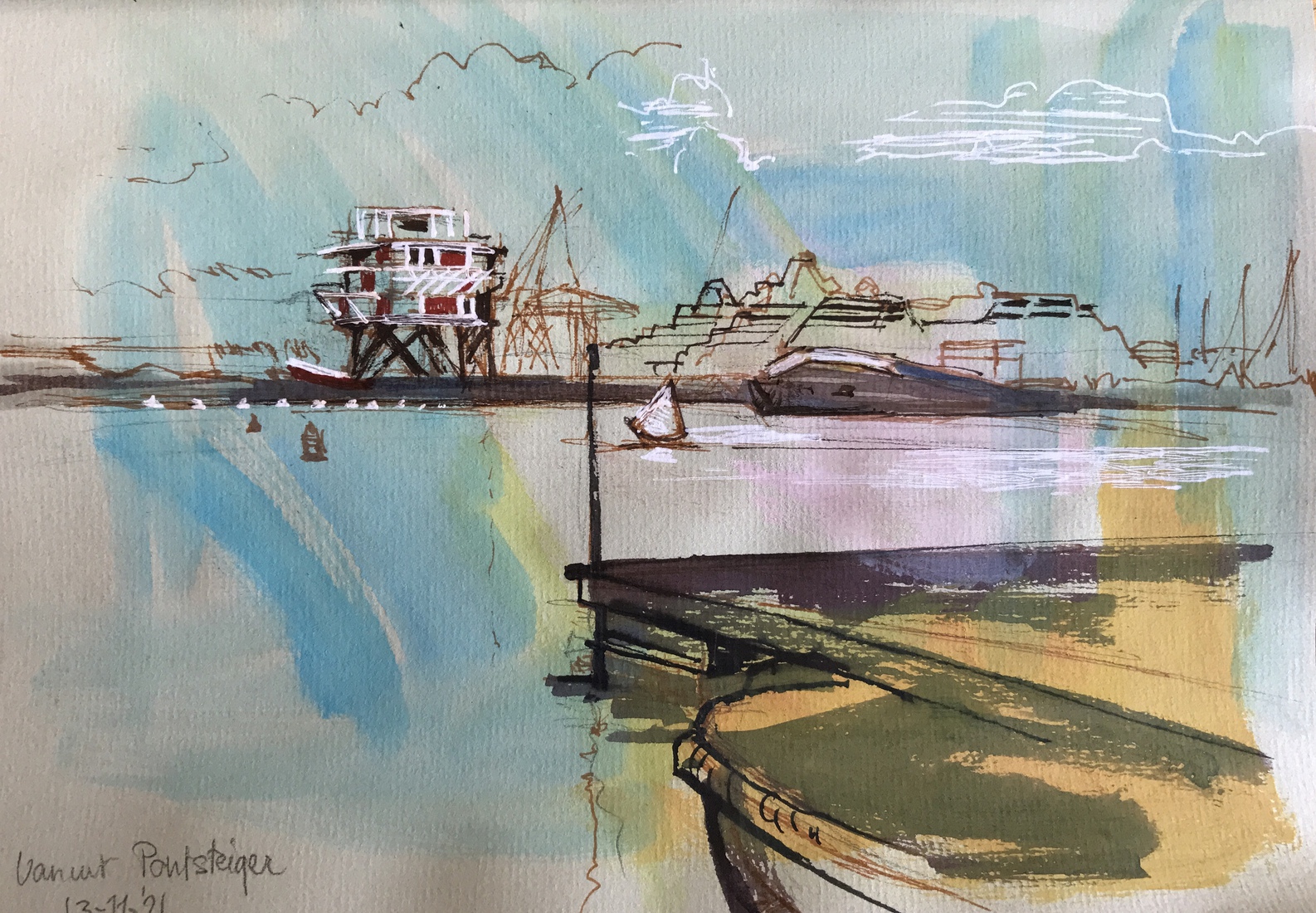 Vanuit cafë Pontsteiger