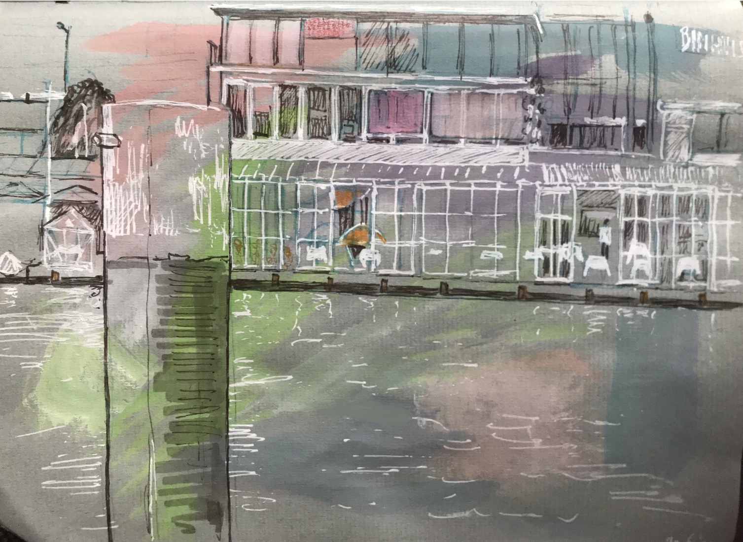 Uitzicht vanaf Marineterrein Amsterdam