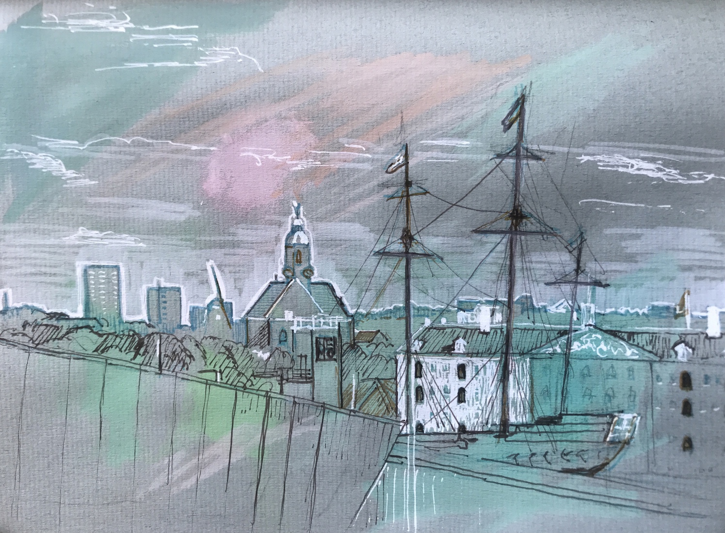 Uitzicht vanuit OBA Amsterdam