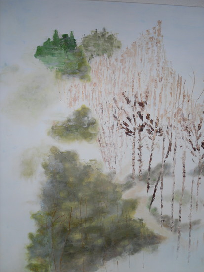 China, Forest in mist