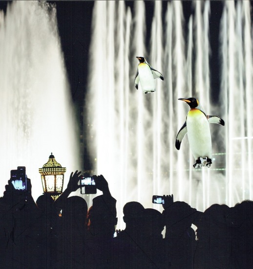 Penguins on stage