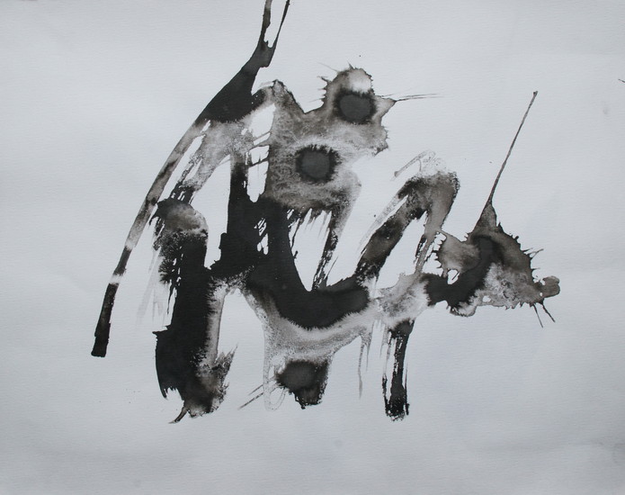 Indian Ink Abstract 003