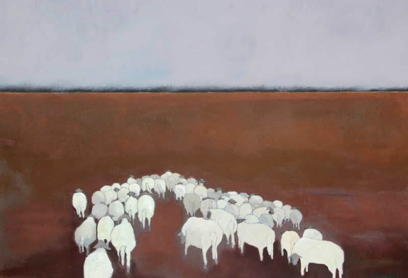 Paysage et Moutons 3