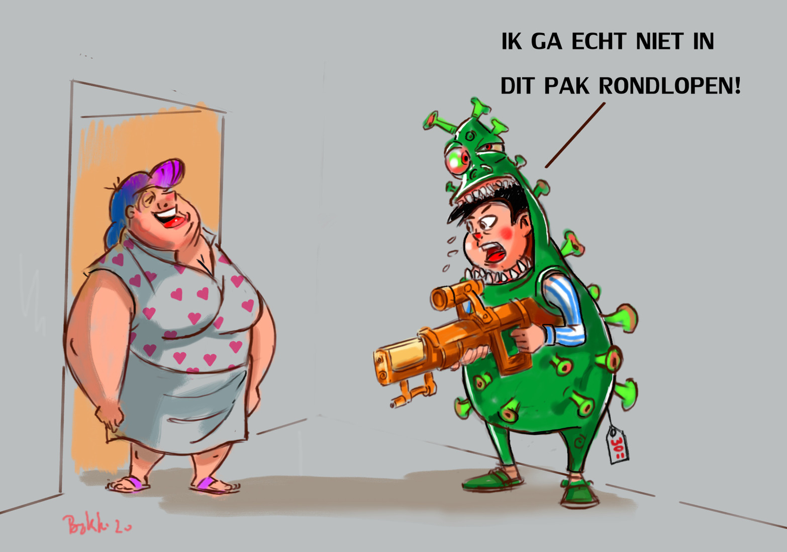 Ga echt niet in dit pak