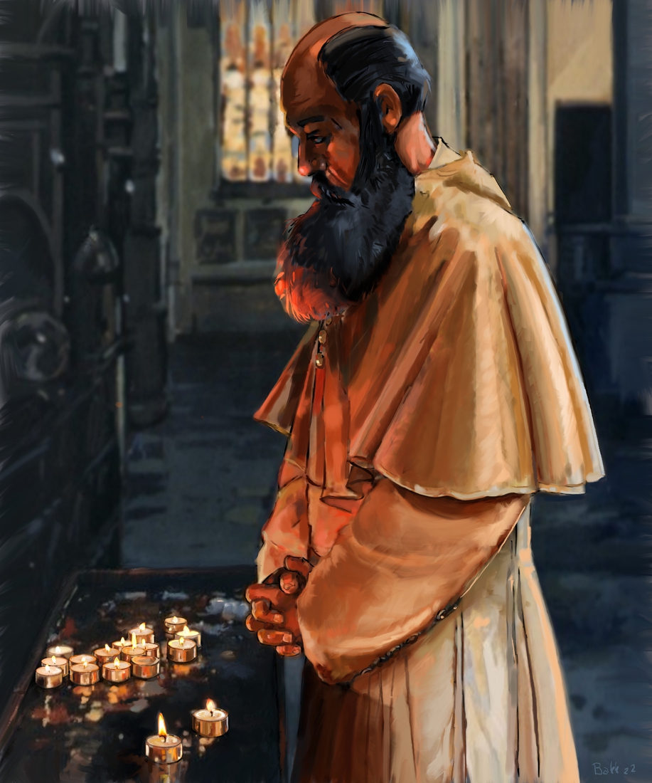 Biddende Pater