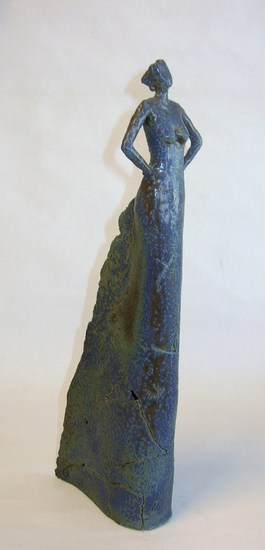 vrouwenfiguur m. lange rok