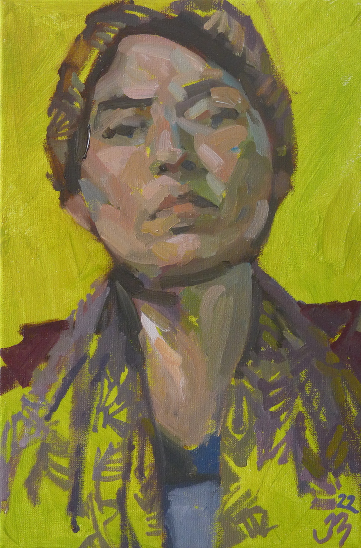 Zelfportret met sjaal