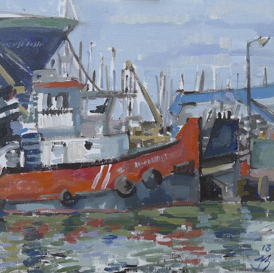 zicht vanuit Balk Shipyard