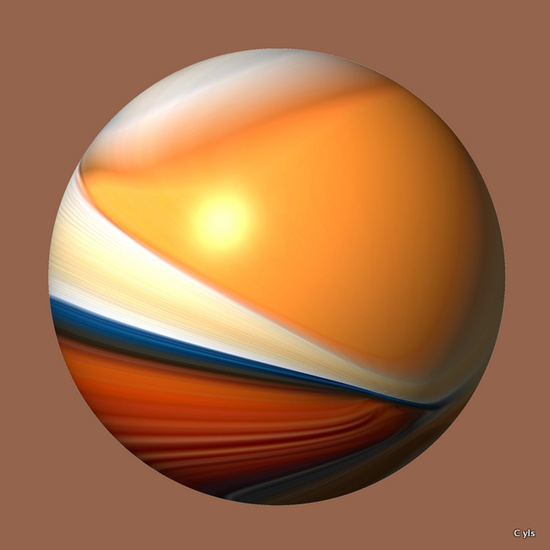 Art knikker oranje/rood