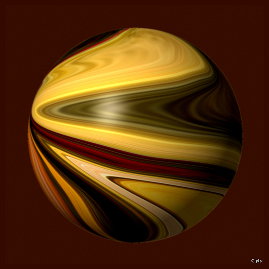 Art knikker geel/bruin