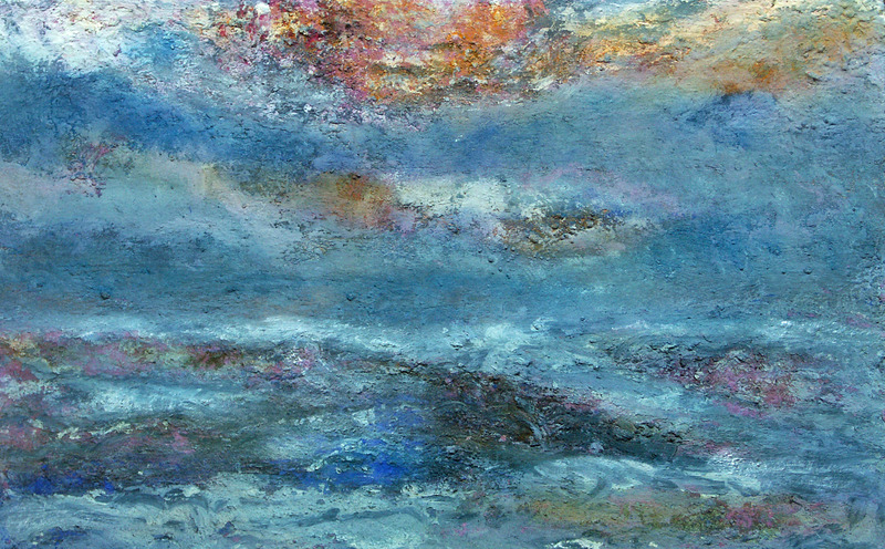 Zonsondergang boven zee 1