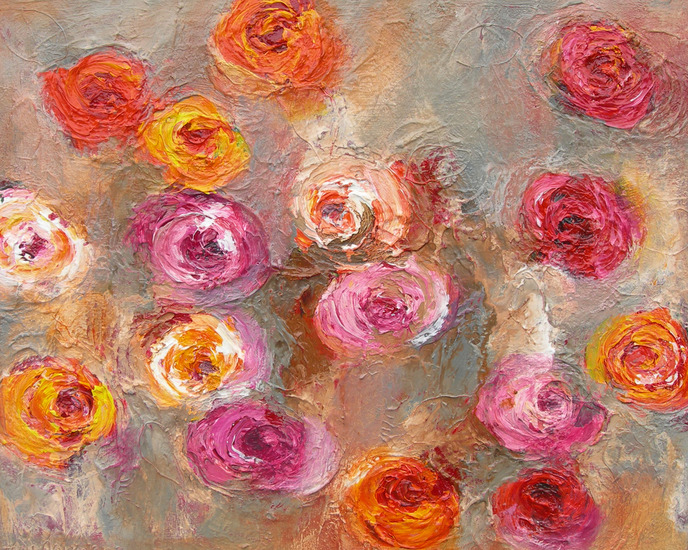 Schilderijen  'Rose Garden'