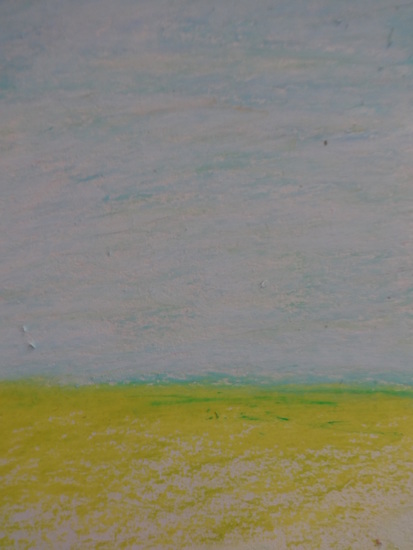 zomers landschap vetkrijt