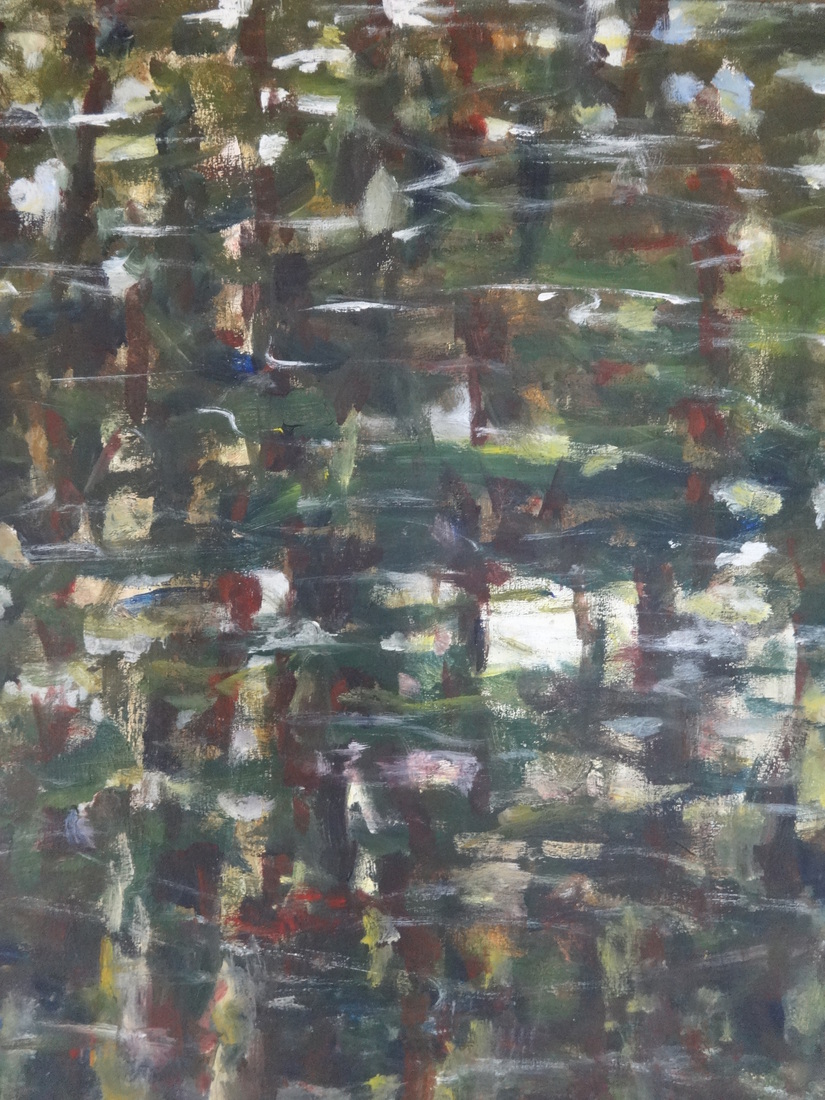 groen spiegelend water